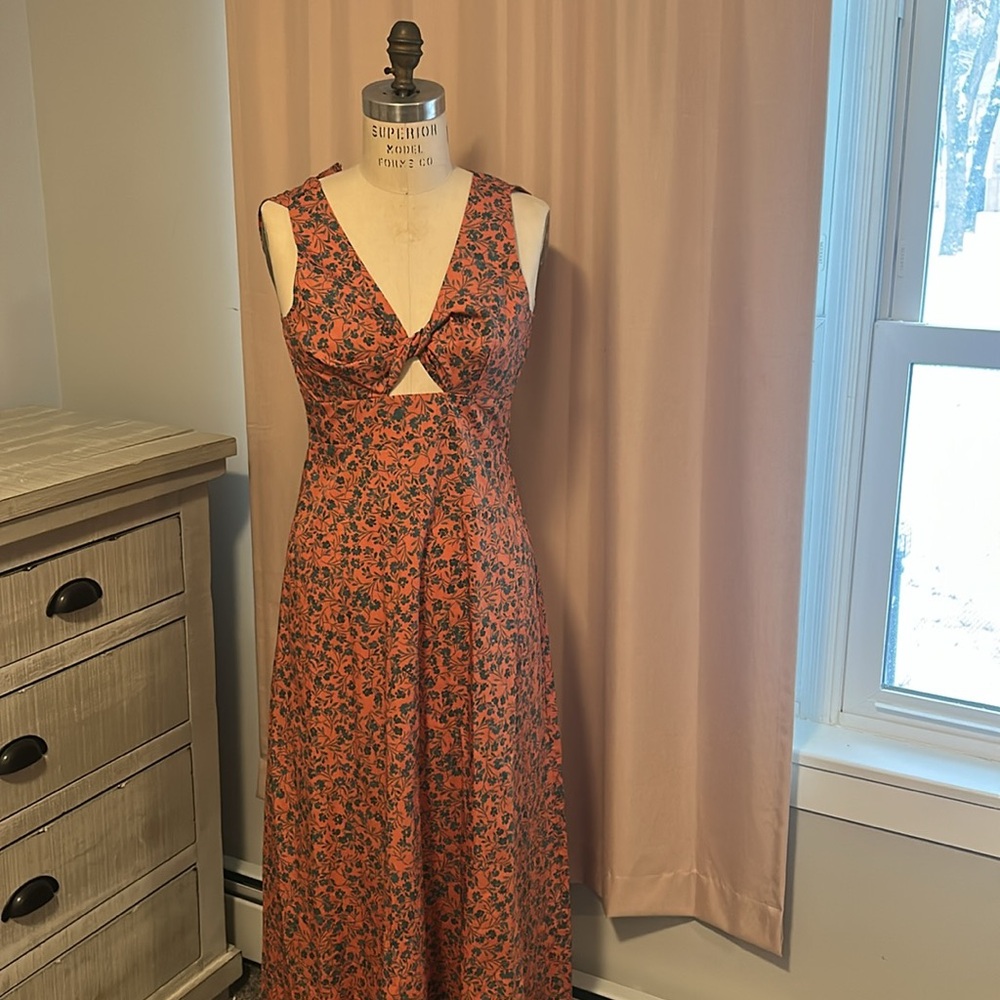 NWT Madewell Floral Twist Front Maxi Dress Size 00